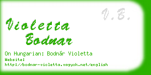 violetta bodnar business card