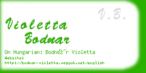 violetta bodnar business card